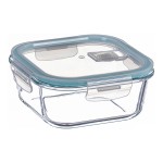Fiambrera borosilicato cuadrada hermética 500 ml