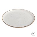 Plato llano de porcelana, akiko, ø25 cm, 6 uds