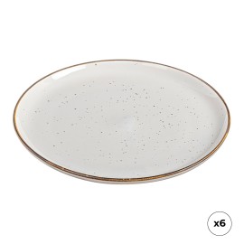 Pack 6 uds plato llano porcelana akiko ø25 cm