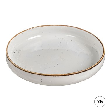 Plato hondo de porcelana, akiko, ø20 cm, 6 uds