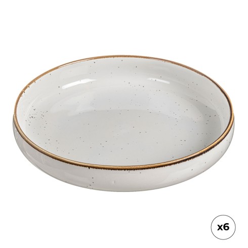 Plato hondo de porcelana, akiko, ø20 cm, 6 uds