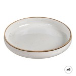 Plato hondo de porcelana, akiko, ø20 cm, 6 uds