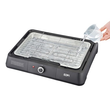 Barbacoa eléctrica negra, 2200 w