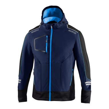 Chaqueta soft-shell tech técnica, azul marino/azul, york,, t1 - s