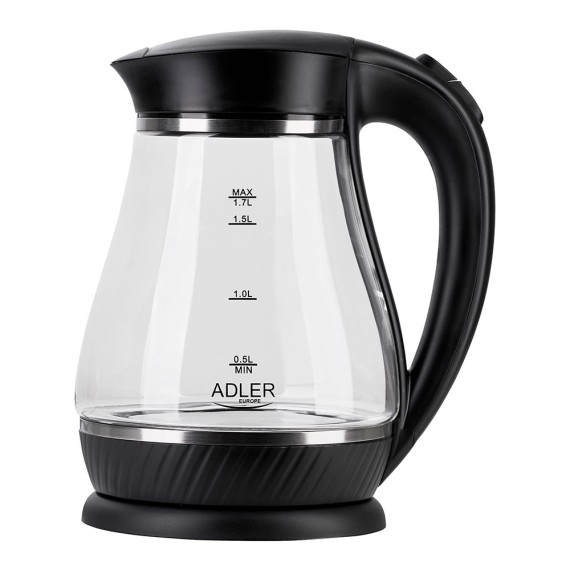 Hervidor de agua de cristal ad 1274 2200 w 1,7 l