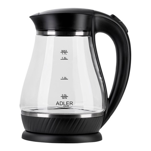 Hervidor de agua de cristal ad 1274 2200 w 1,7 l