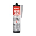Anclaje total pegado rápido 3 segundos para interior/exterior, gris, 290 ml