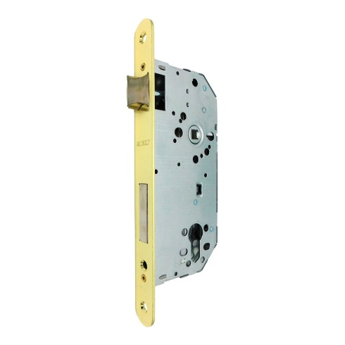 Cerradura embutir c/r cre06 50/85 mm latonado