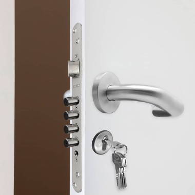 Cerradura embutir c/r cre07 50/85 mm níquel satinado