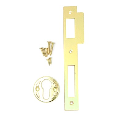 Cerradura embutir c/c cre12 50/85 mm latonado