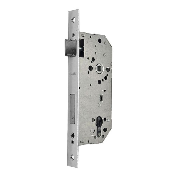 Cerradura embutir c/c cre12 50/85 mm níquel satinado