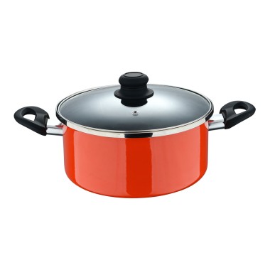 Cacerola de acero al carbono con tapa, inducción, valencia experto ø24 cm