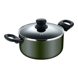 Cacerola de aluminio prensado con tapa, inducción, experto ø20 x 10 cm
