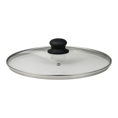 Olla baja de aluminio prensado con tapa, inducción, experto ø28 x 8 cm
