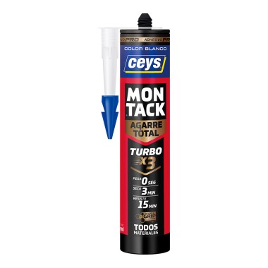 Adhesivo pro de montaje montack turbo blanco 290 ml
