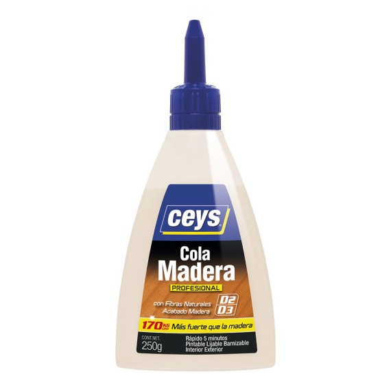 Cola madera profesional biberón 250 g