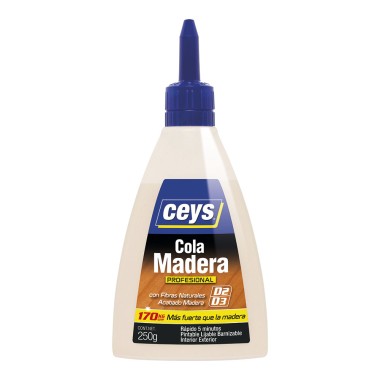 Cola madera profesional biberón 250 g