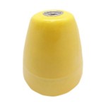 Portalámparas cerámico vintage e27 4 a 100 w 250 v~ amarillo, ø47 x 59 mm