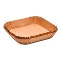 Bandeja de papel cuadrada para freidora de aire foodies mp, 20 x 20 cm, 50 uds