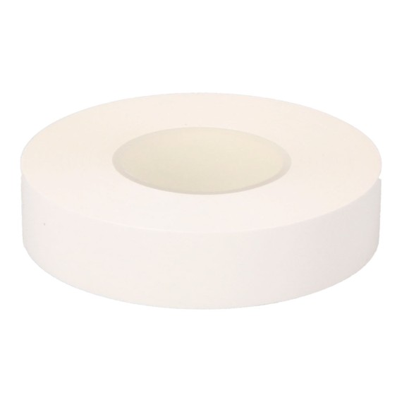 Cinta aislante eléctrica profesional pvc alta adhesion 19 mm x 33 m, blanca
