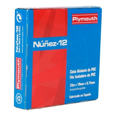 Cinta aislante eléctrica profesional pvc alta adhesion 19 mm x 33 m, blanca