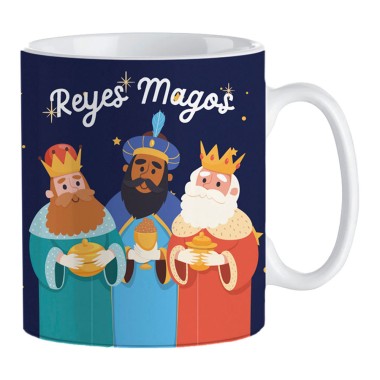 Taza reyes magos 330 ml en caja regalo, modelos variados