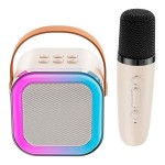 Karaoke mini con leds rgb, 8,8 x 6,8 x 8,8 cm