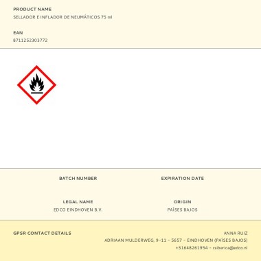Sellador e inflador de neumáticos 75 ml
