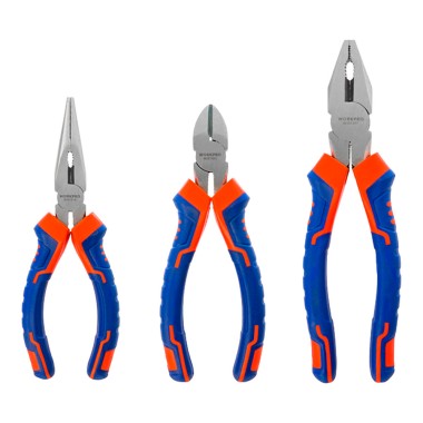 Juego de 3 alicates, 160 + 160 + 200 mm