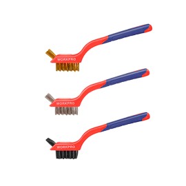 Cepillos de alambre soldador, juego 3 piezas