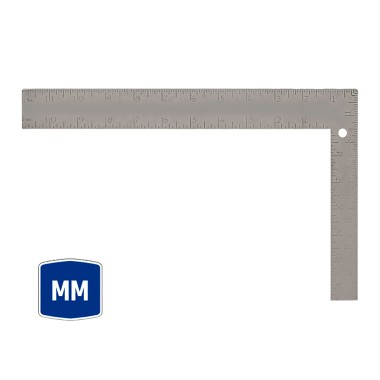 Escuadra carpintero, métrico-sae, 200 x 300 mm