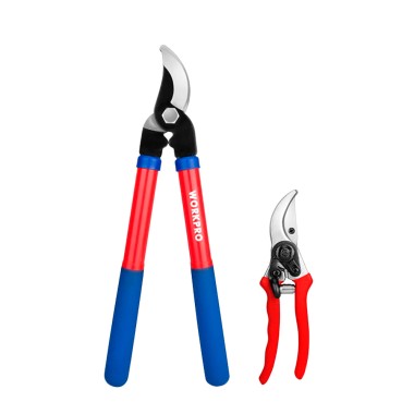 Tijeras de podar, 200 mm 380 mm, juego de 2 piezas
