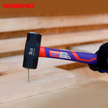 Martillo de cantero con mango de fibra de vidrio, 1500 g