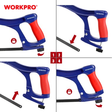 Sierra de arco de aluminio, 300 mm
