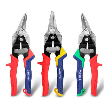 Tijera para chapa cr-v, corte recto 200 mm