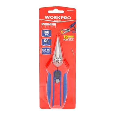 Tijeras de poda punta recta , corte max ø12 mm, 160 mm