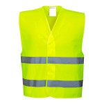 Chaleco de alta visibilidad amarillo fluor talla m