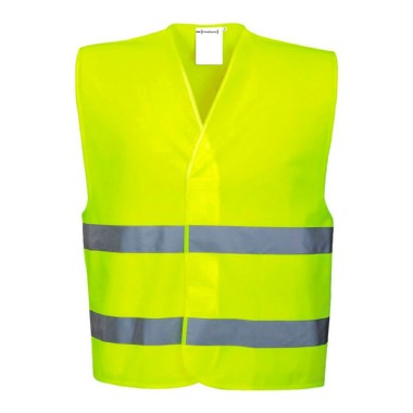Chaleco de alta visibilidad amarillo fluor talla l