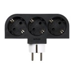 Adaptador giratorio schuko 3 tomas 16a 250 v~