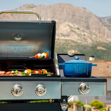 Barbacoa de gas bxog12950e con 4 quemadores 126 x 58 x 118,5 cm