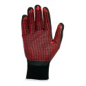 Guante nailon / licra con palma nitrilo foam/puntos, agility® dots, negro y rojo, t-7 s