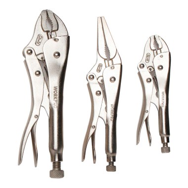 Alicates de presión, juego 3 piezas