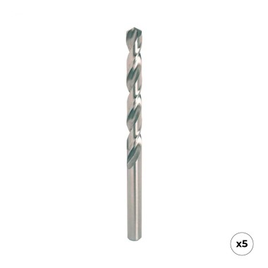 Broca hss4341 para metal, rectificada, ø1,00 x 34,00 mm, 5 uds