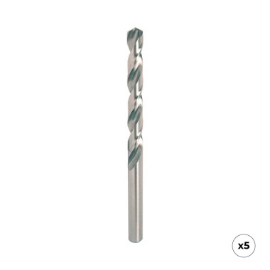 Broca hss4341 para metal, rectificada, ø2,00 x 49,00 mm, 5 uds