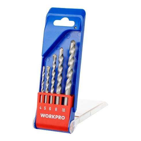 Brocas para mampostería,, ø4,00 - ø10,00 mm, juego 5 piezas
