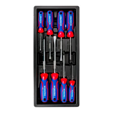 Destornilladores de 75/100/150 mm, juego 8 piezas