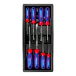 Destornilladores de 75/100/150 mm, juego 8 piezas