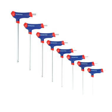 Llaves allen mango en t, 2-10 mm, 8 piezas