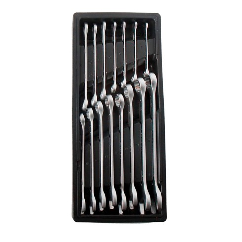 Llaves combinadas, fija - estrella, 7-22 mm, 15 piezas