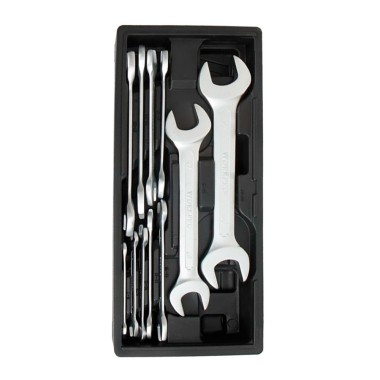 Llaves fijas de doble boca, juego 11 piezas